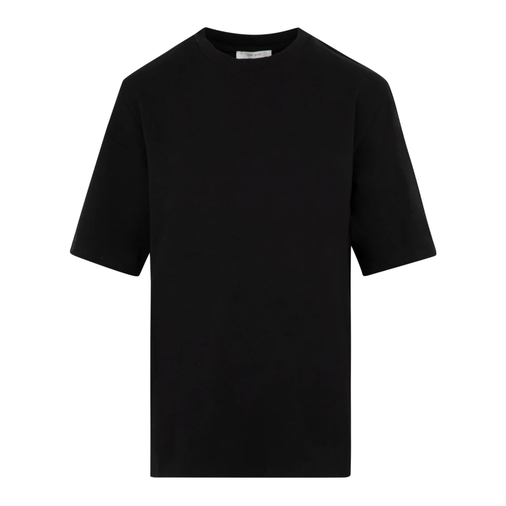 The Row Zwarte Katoenen T-shirt Boxy Fit Black Dames
