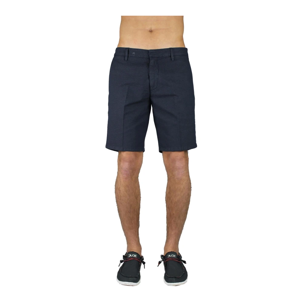 Dondup Stijlvolle Bermuda Shorts voor Mannen Blue Heren