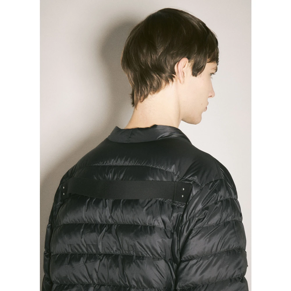 Moncler Gewatteerd Donsjack met Logopatch Black Heren