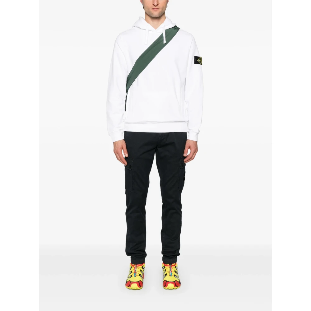 Stone Island Witte Truien voor Mannen White Heren