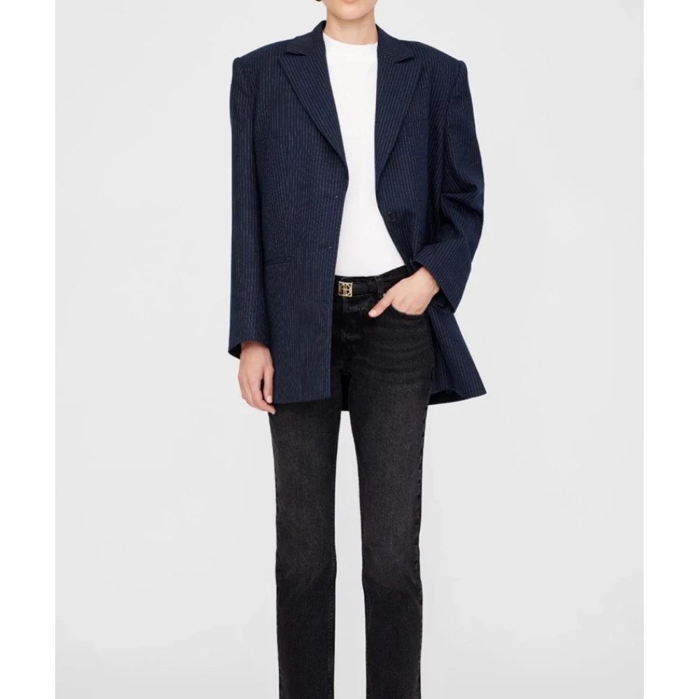 Anine Bing Denim Jeans Nix Gray Heren