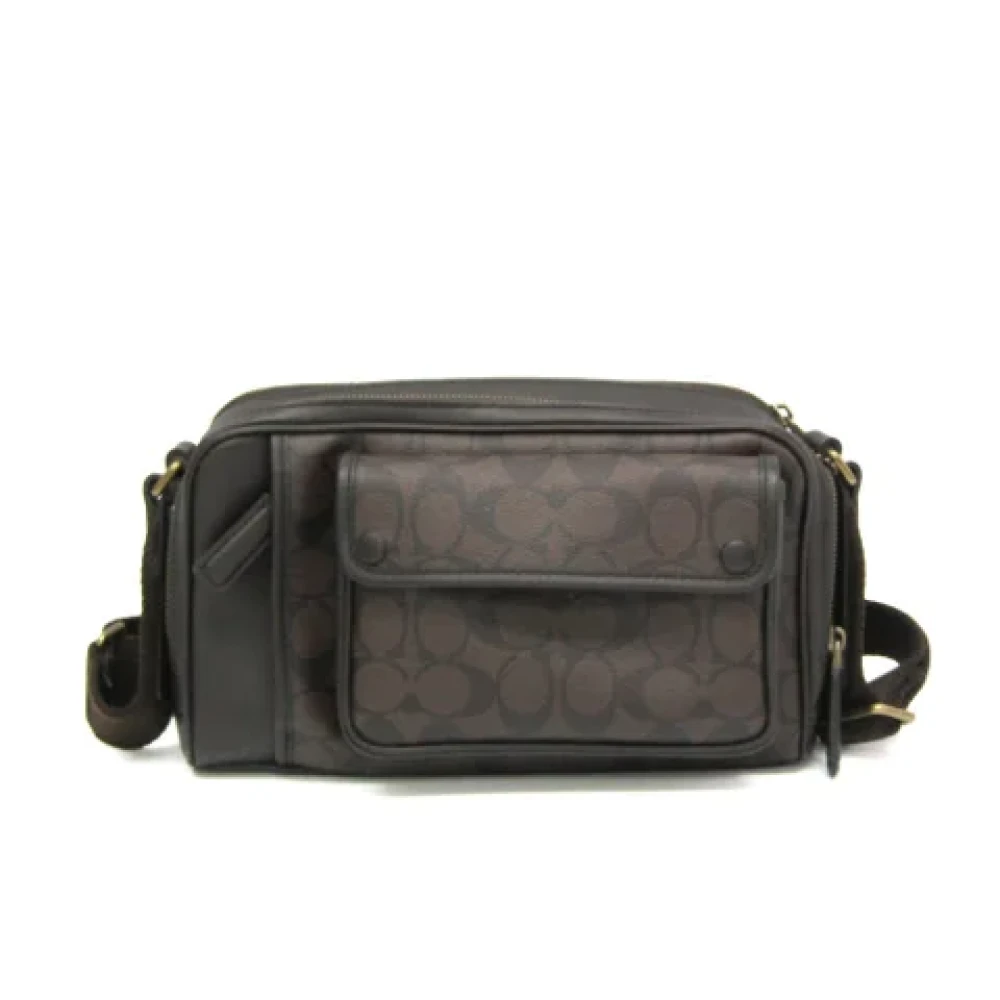 Coach Pre-owned Fabric shoulder-bags Black Dames