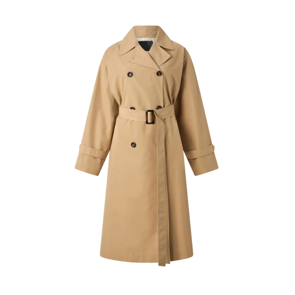 Liu Jo Women's Beige Cotton Trench Coat With Revers