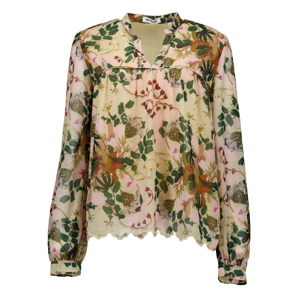 Est'Seven Multicolor Char Blouses Multicolor Dames
