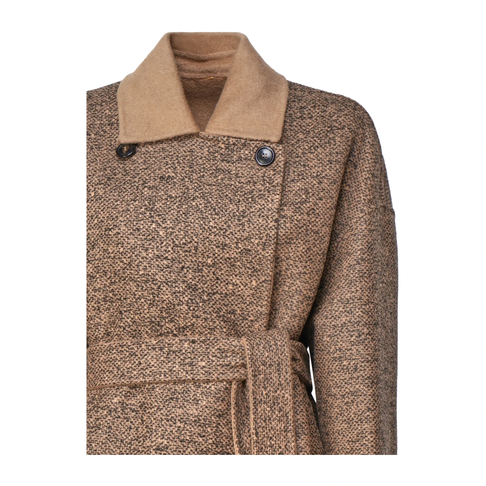 Max Mara Omkeerbare Coconjas Bruin Tweedeffect Brown Dames