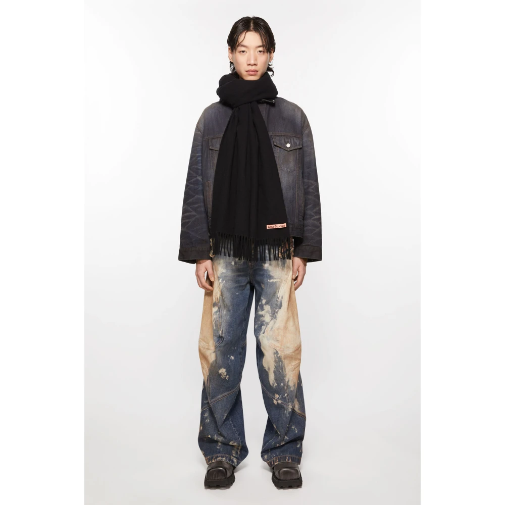 Acne Studios Moderne Sjaal in Stedelijke Stijl Black Heren