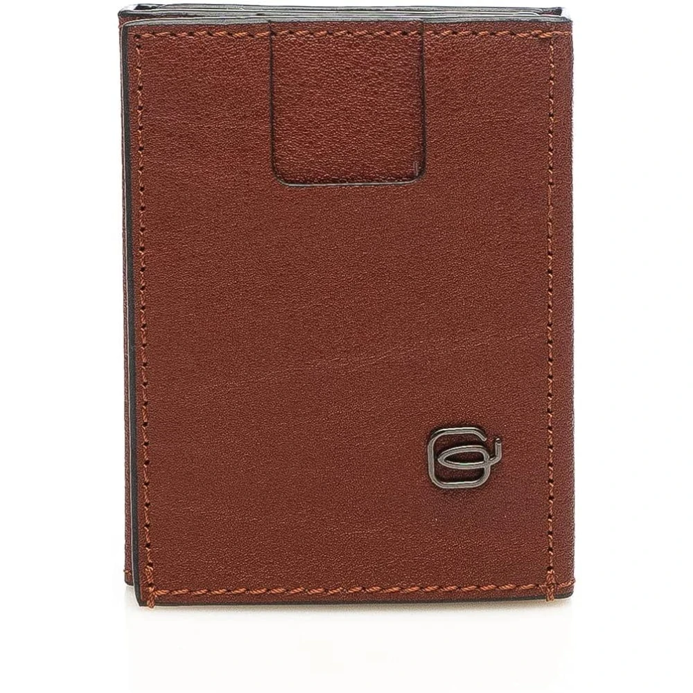 Piquadro Donna Marrone Portafoglio Porta Carte Di Credito Rfid