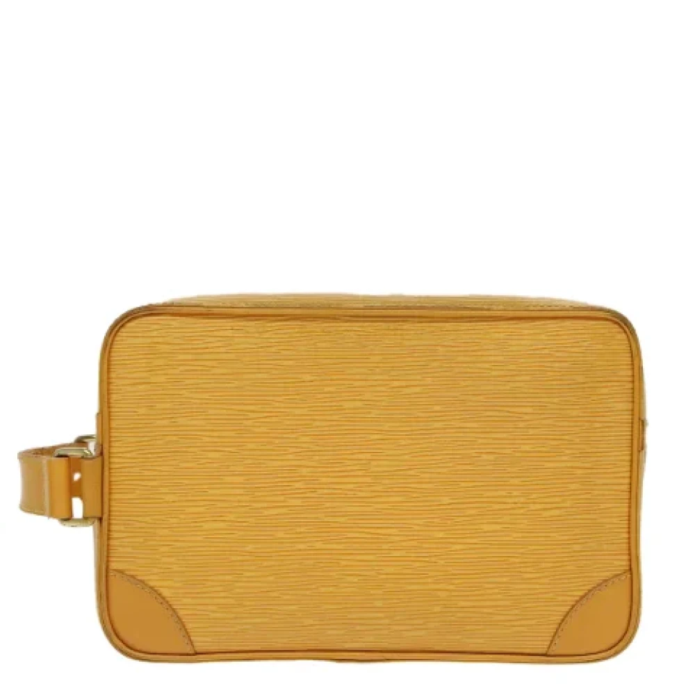 Louis Vuitton Vintage Pre-owned Leather clutches Yellow Dames