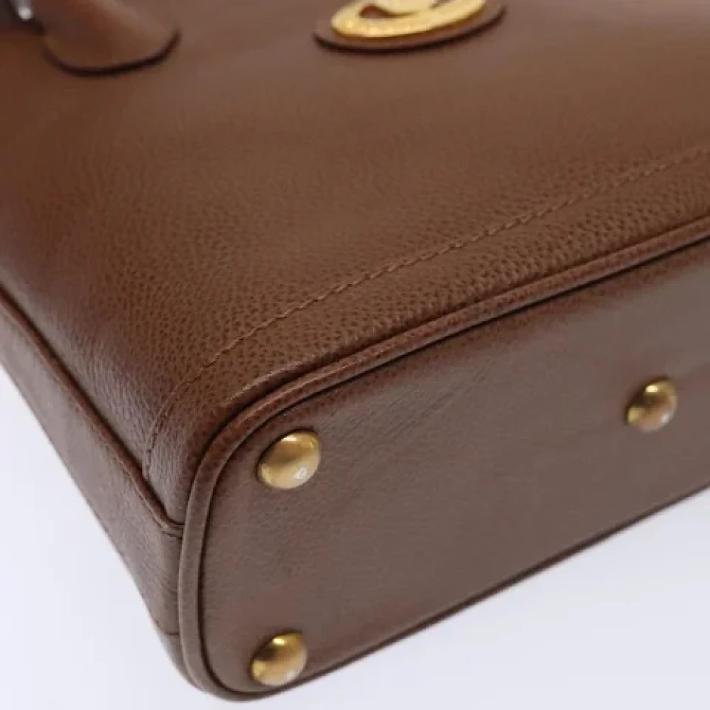 Burberry Vintage Pre-owned Leather handbags Brown Dames