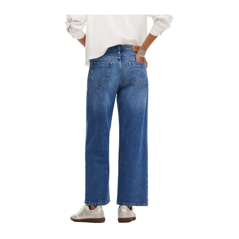 Desigual Katoenen Jeans & Pant met Elastaan Blue Dames