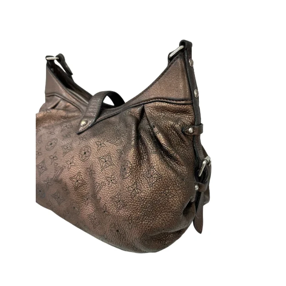 Louis Vuitton Vintage Tweedehands Mahina XS Leren Schoudertas Brown Dames