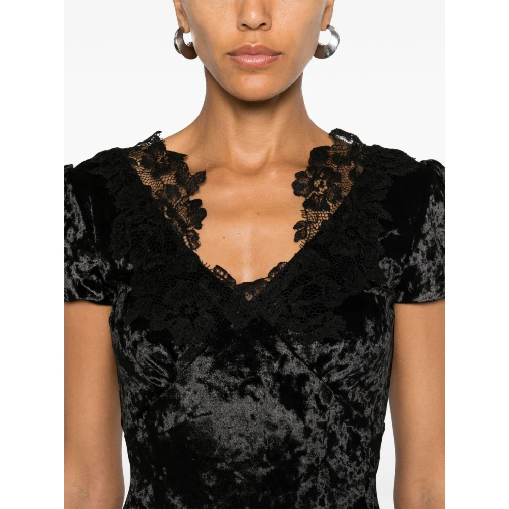 Ermanno Scervino Elegante Jurk 95708C Black Dames