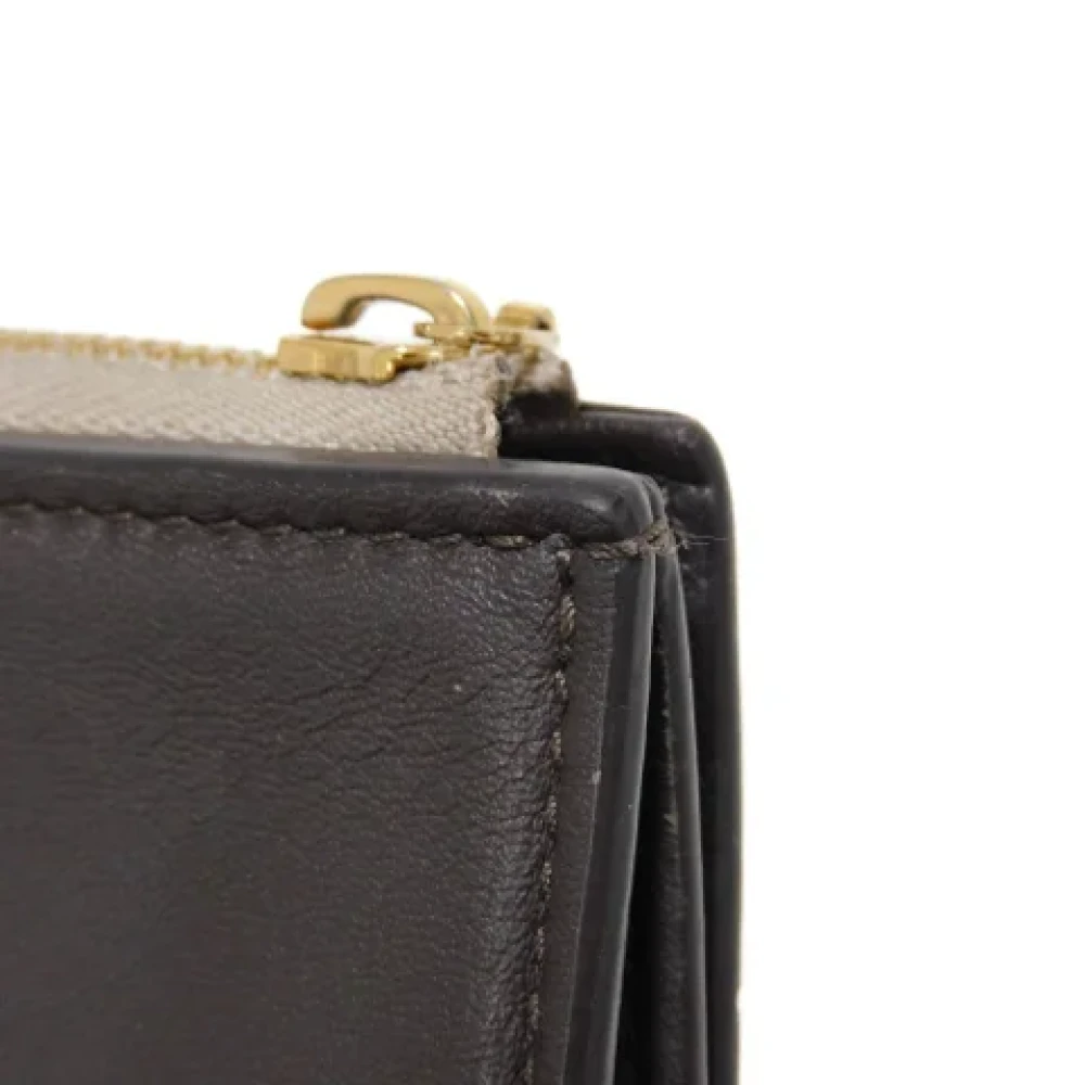 Louis Vuitton Vintage Pre-owned Leather wallets Beige Dames