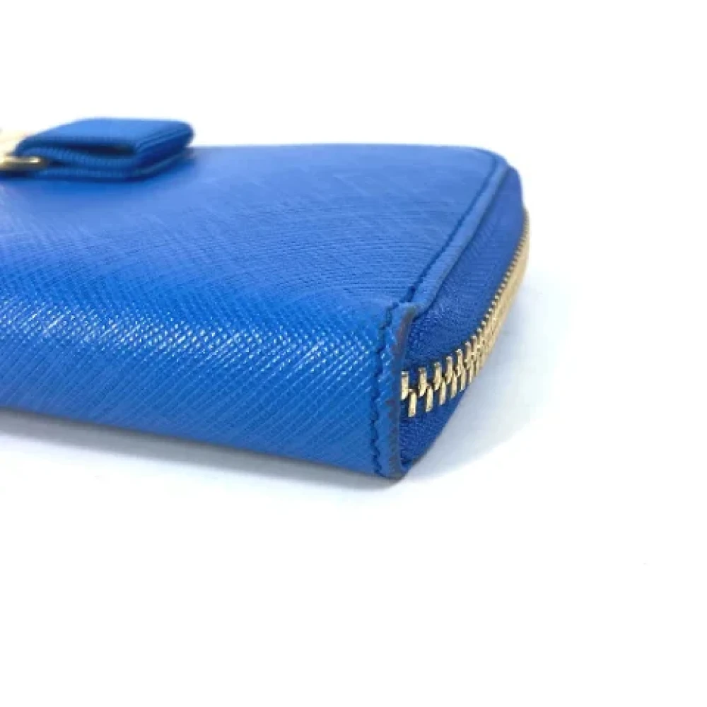 Salvatore Ferragamo Pre-owned Leather wallets Blue Dames