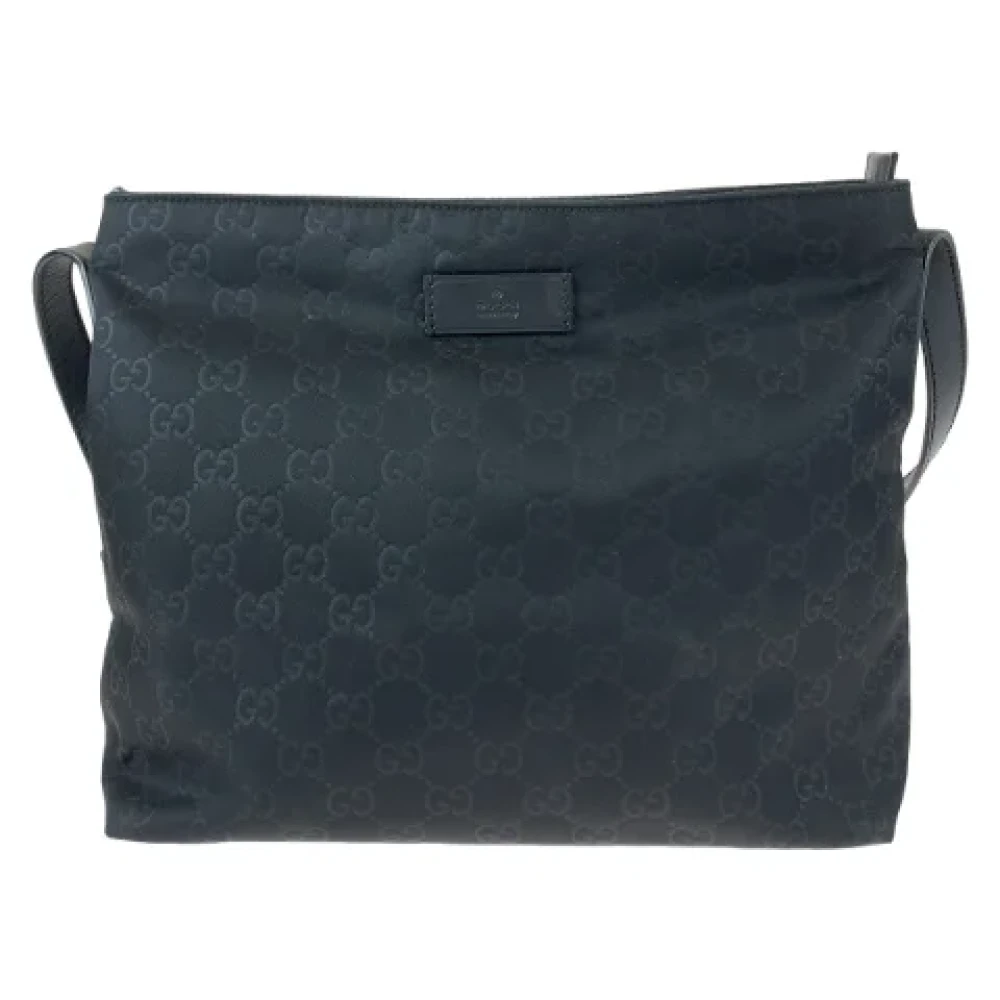 Gucci Vintage Pre-owned Canvas crossbody-bags Black Dames