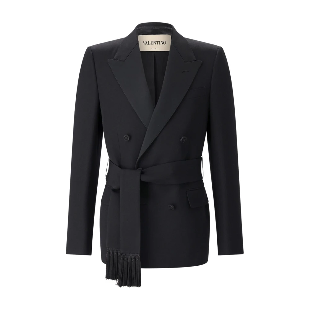 Valentino Men's Black Blazers, L, Formal Blazers