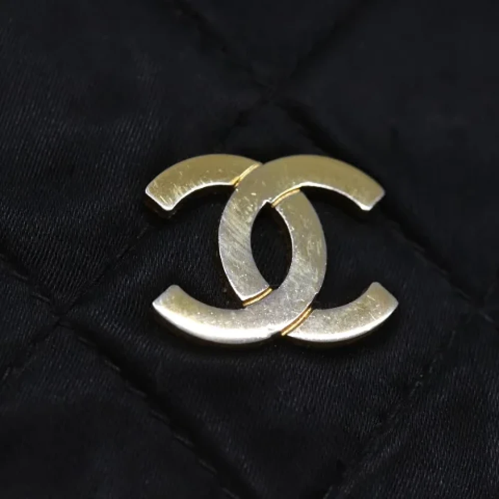 Chanel Vintage Pre-owned Satin chanel-bags Black Dames