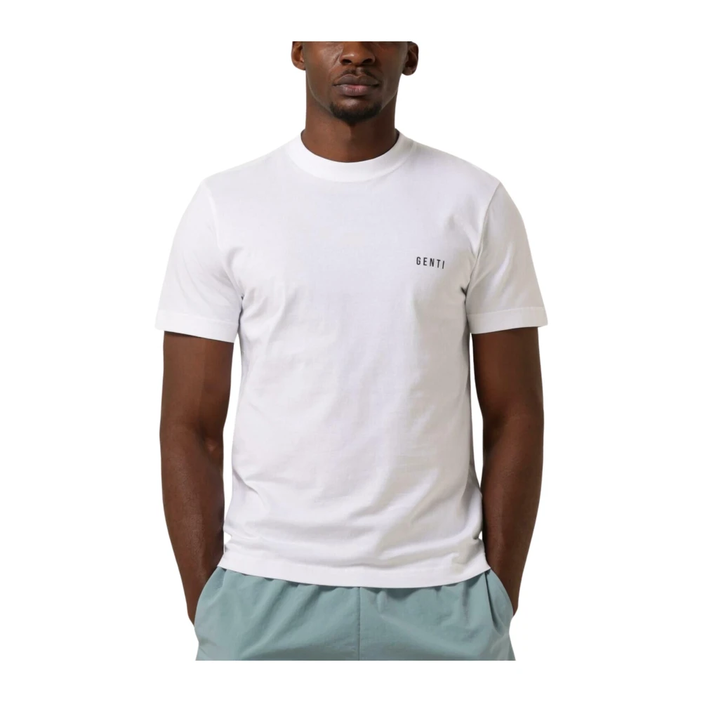Genti Witte Polo & T-shirt White Heren
