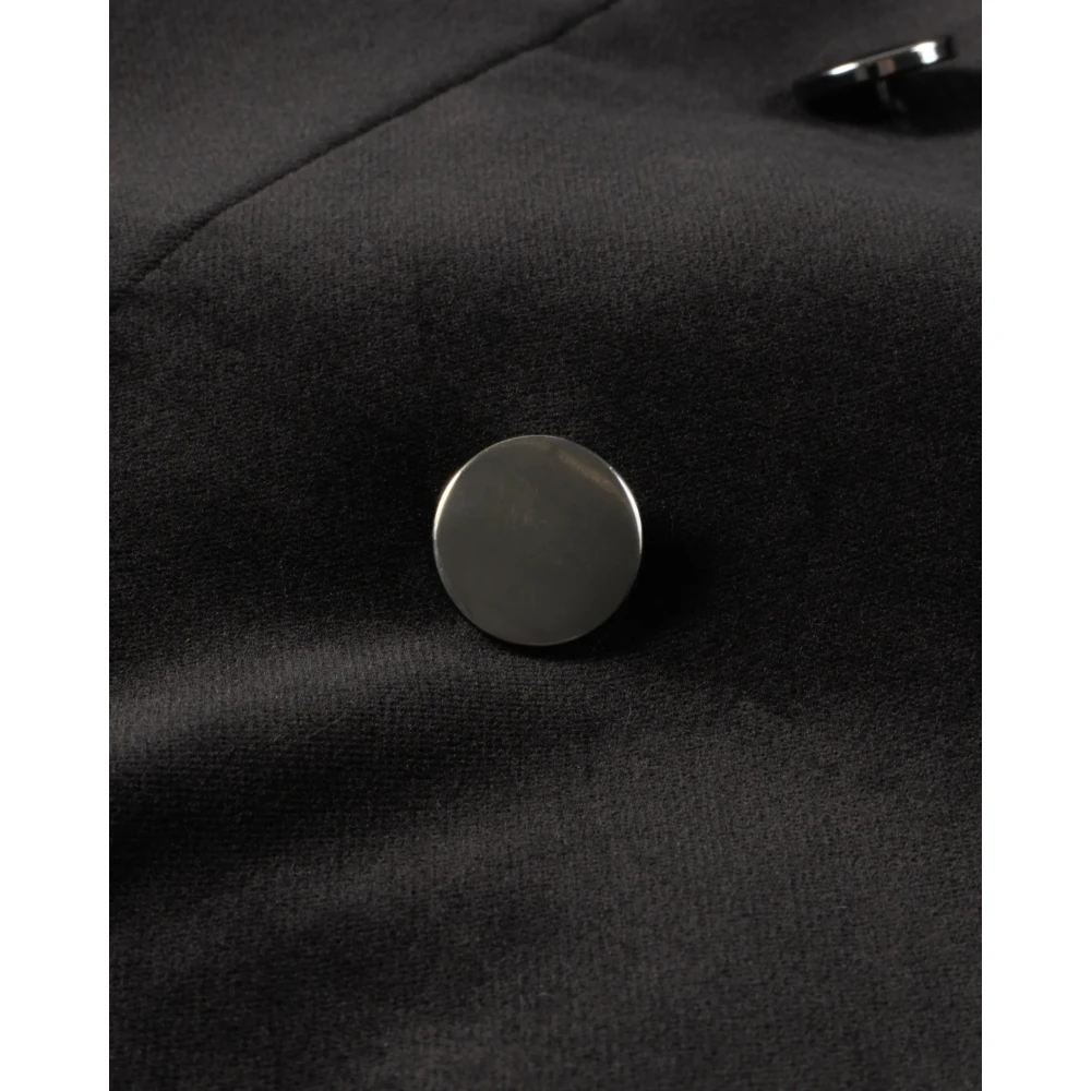 Tagliatore Lang Double-Breasted Fluwelen Blazer Black Heren