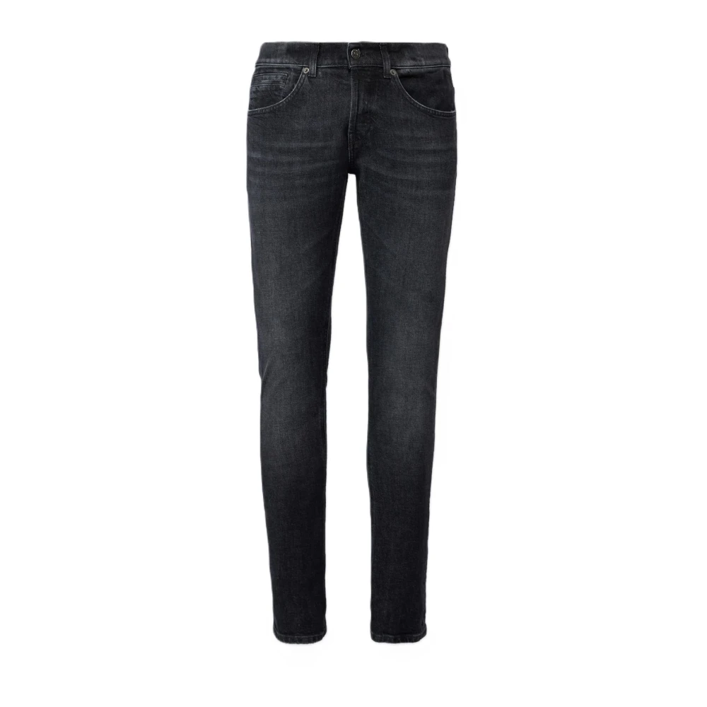 Dondup Slim Fit Denim Jeans in Zwart Black Heren