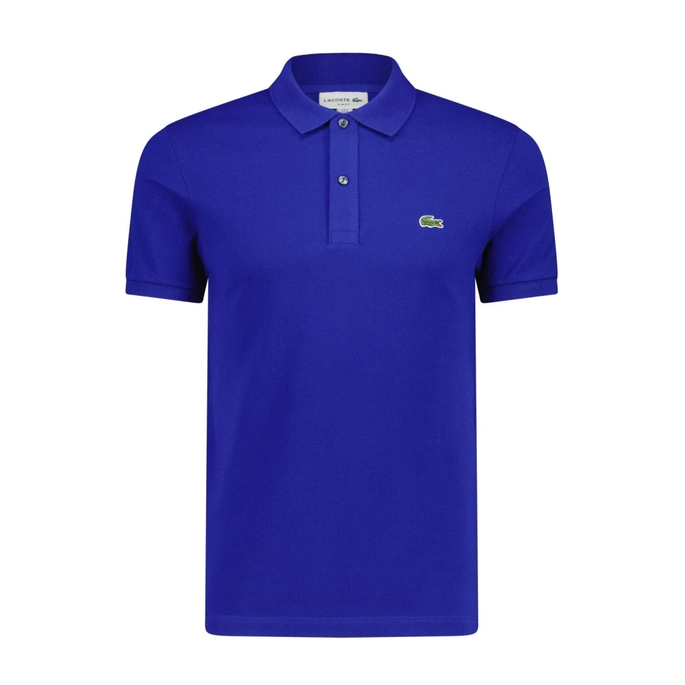 Lacoste Logo Slim-Fit Polo Shirt Blue, Herr