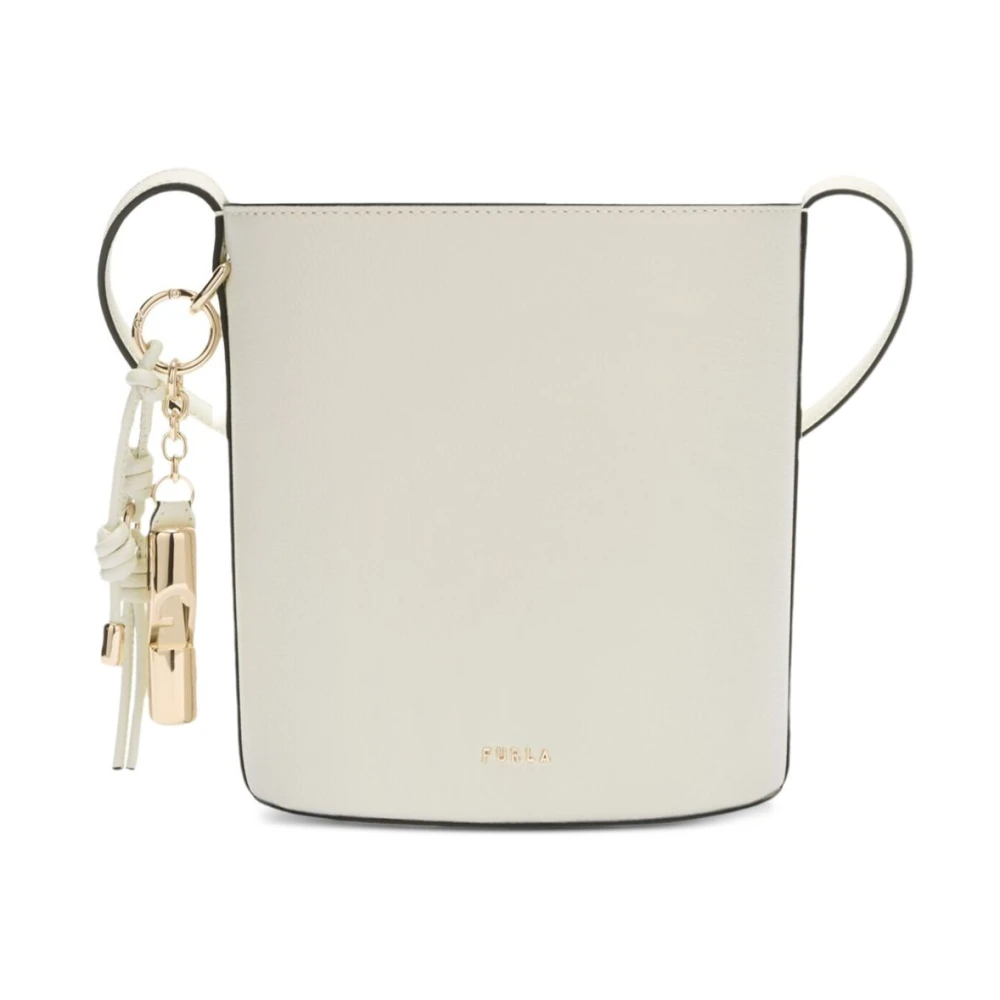 Furla Donna Bianco Roxie Mini Borsa A Secchiello