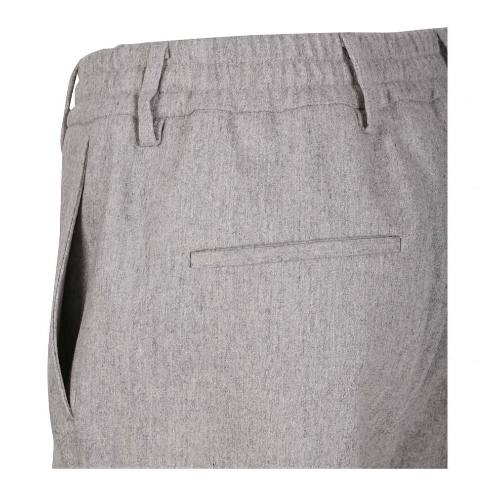Eleventy Grijze Katoenen Broek Gemaakt in Italië Gray Dames