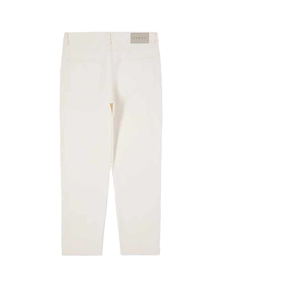 Edwin Witte Heren Jeans 5 Zakken Rits Sluiting White Heren