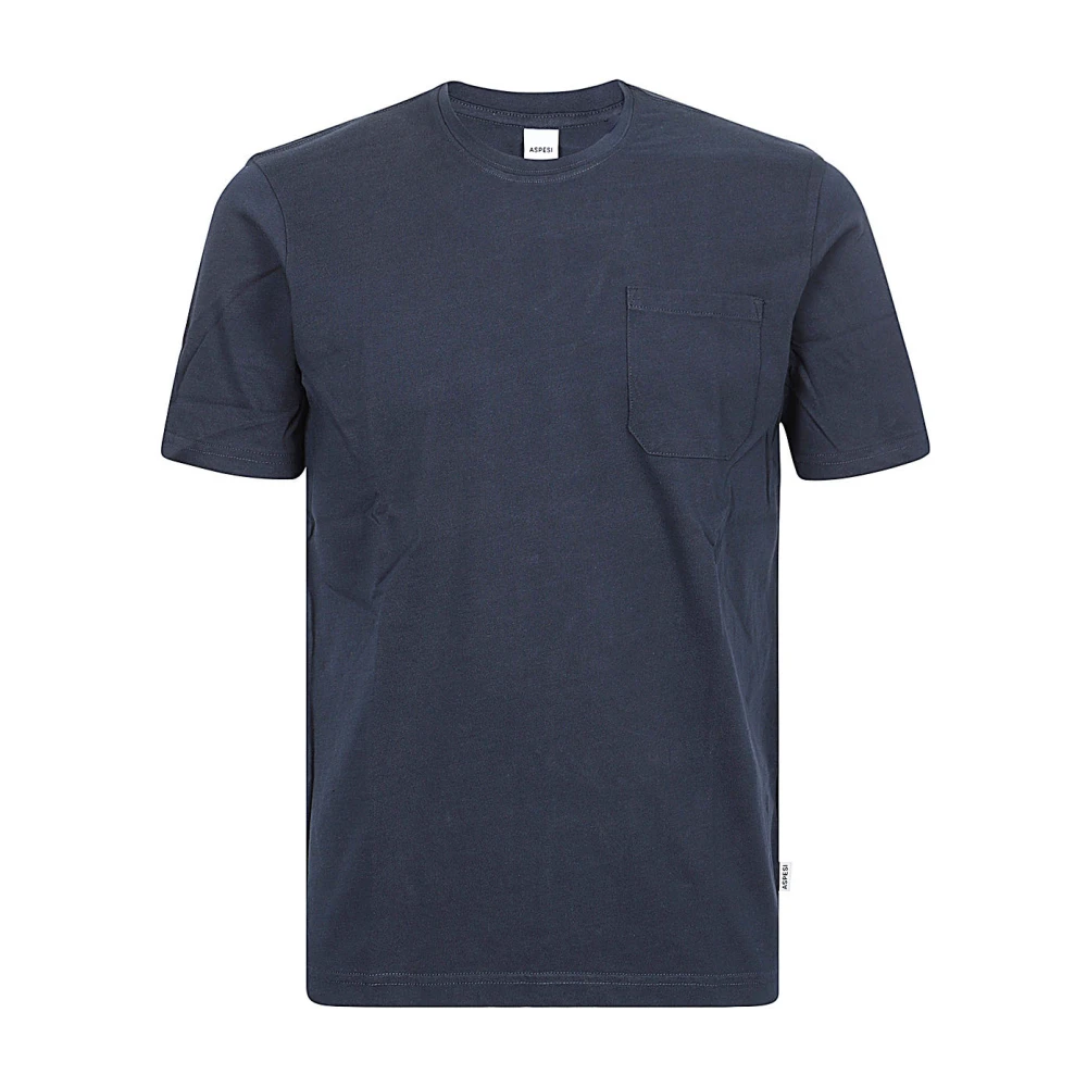 Aspesi T-shirt met ronde hals Blue Heren