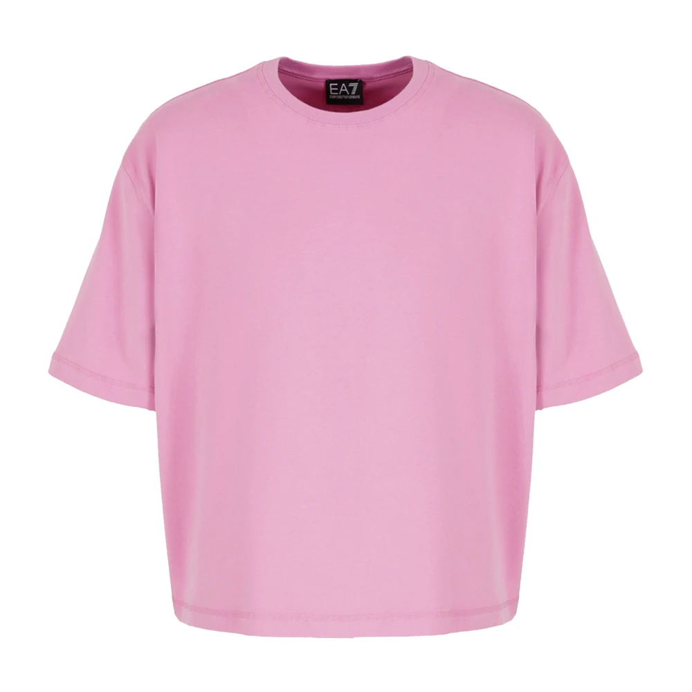 Emporio Armani EA7 Stijlvolle T-shirts en Polos Pink Heren