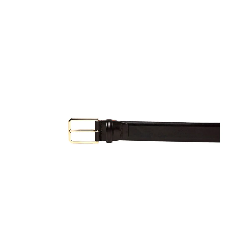 Santoni Stijlvolle leren riem Brown Heren