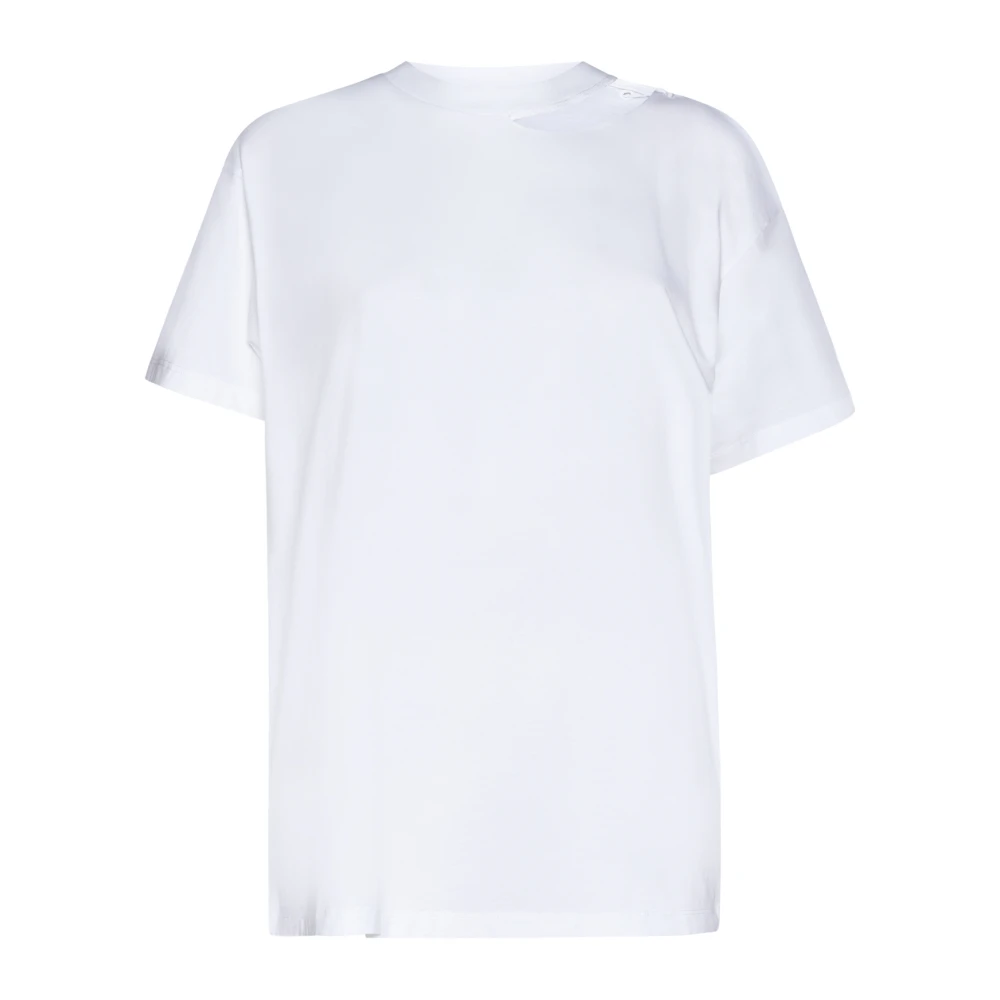 MM6 Maison Margiela Witte T-shirts en Polos White Dames