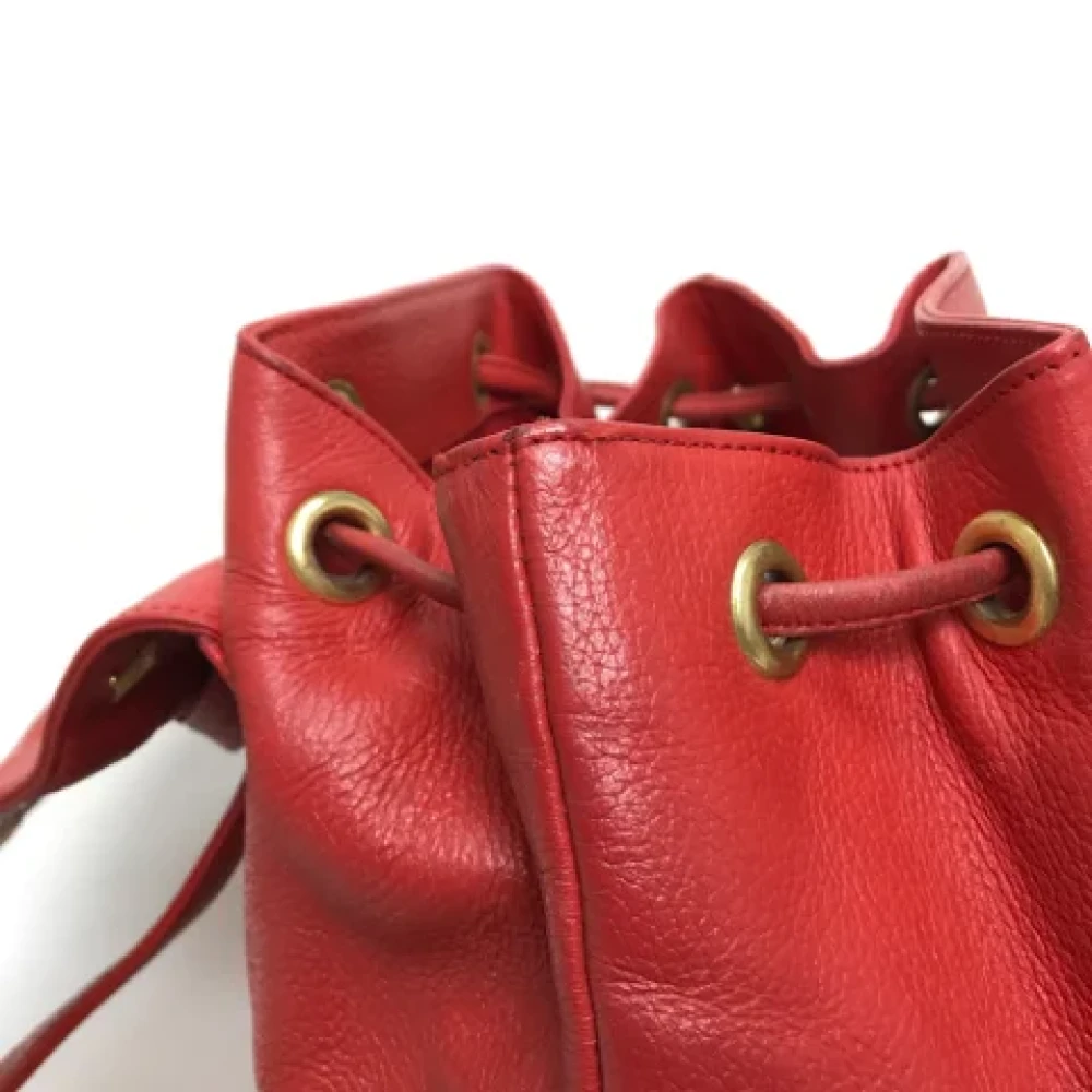 MCM Pre-owned Leather shoulder-bags Red Dames