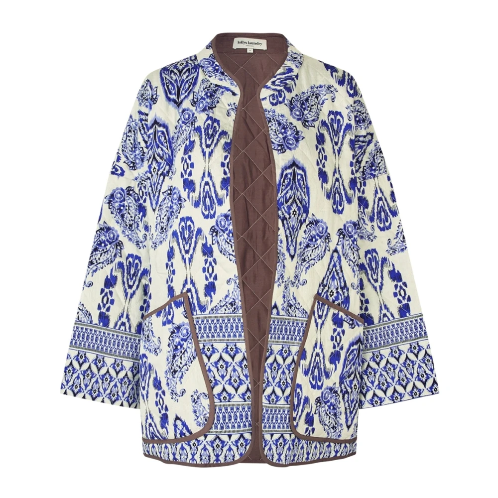 Lollys Laundry Women's Multicolor Light Jackets, L, Blue Jacket Ls 20