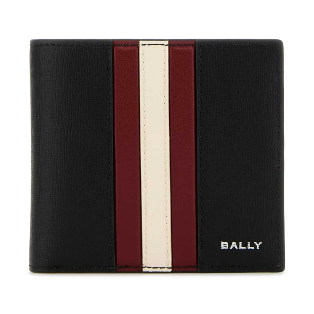 Bally Klassieke Zwarte Leren Portemonnee Black Heren