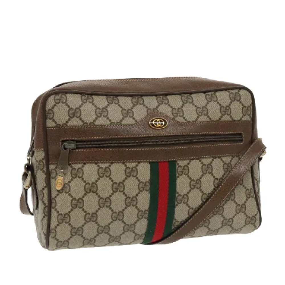 Gucci Vintage Pre-owned Leather gucci-bags Beige Dames