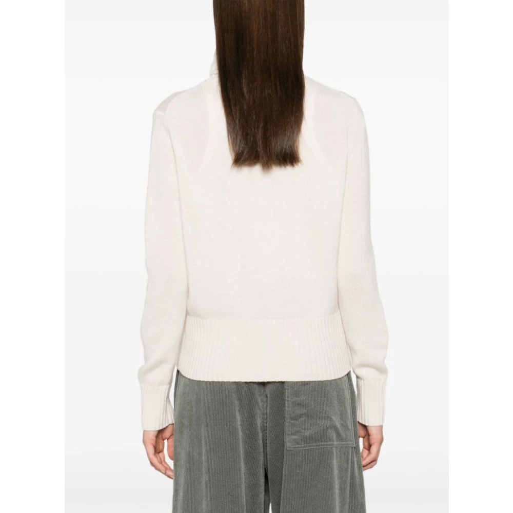 allude Crème Sweater Collectie Beige Dames