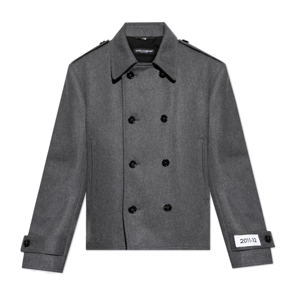 Dolce & Gabbana Men's Gray Wool Jacket