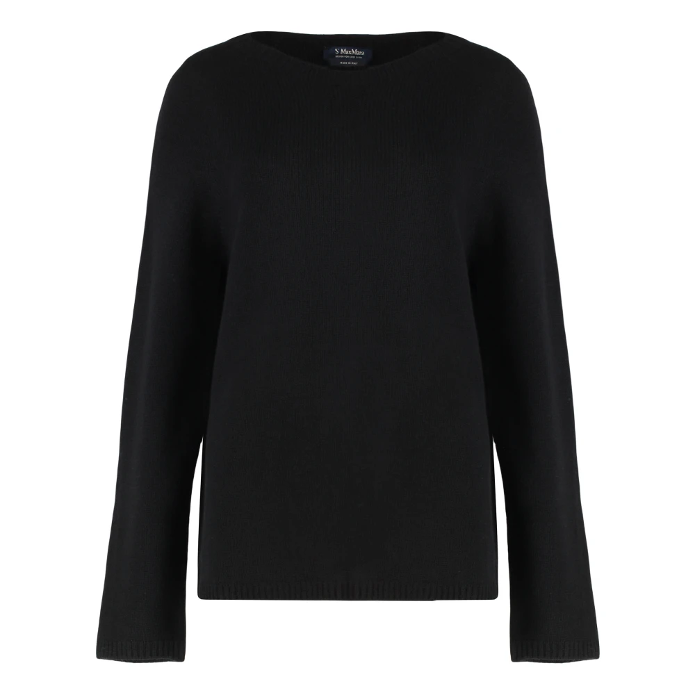 Max Mara Women's Black Georg Crew Neck Jumper - Round-Neck Knitwear - Xs - Knitwear