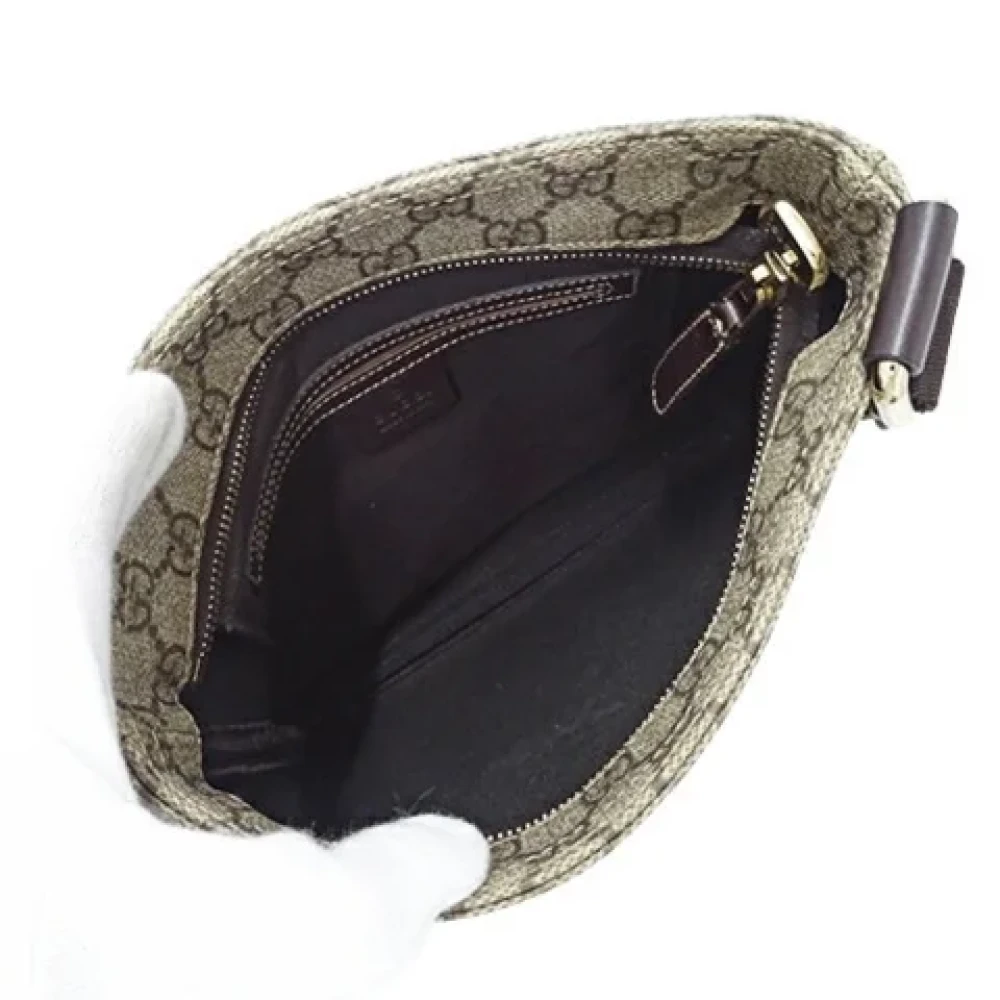 Gucci Vintage Pre-owned Fabric gucci-bags Beige Dames