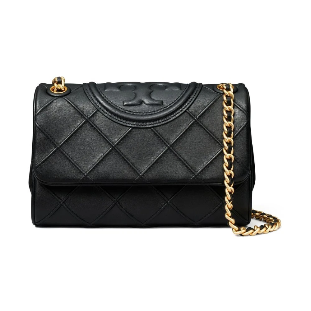 Tory Burch Black Convertible Shoulder Bag In Leather - Female - Shoulder Bags - One Size - Bags