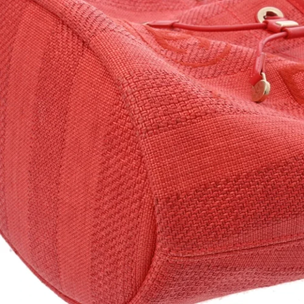Chanel Vintage Pre-owned Fabric chanel-bags Red Dames