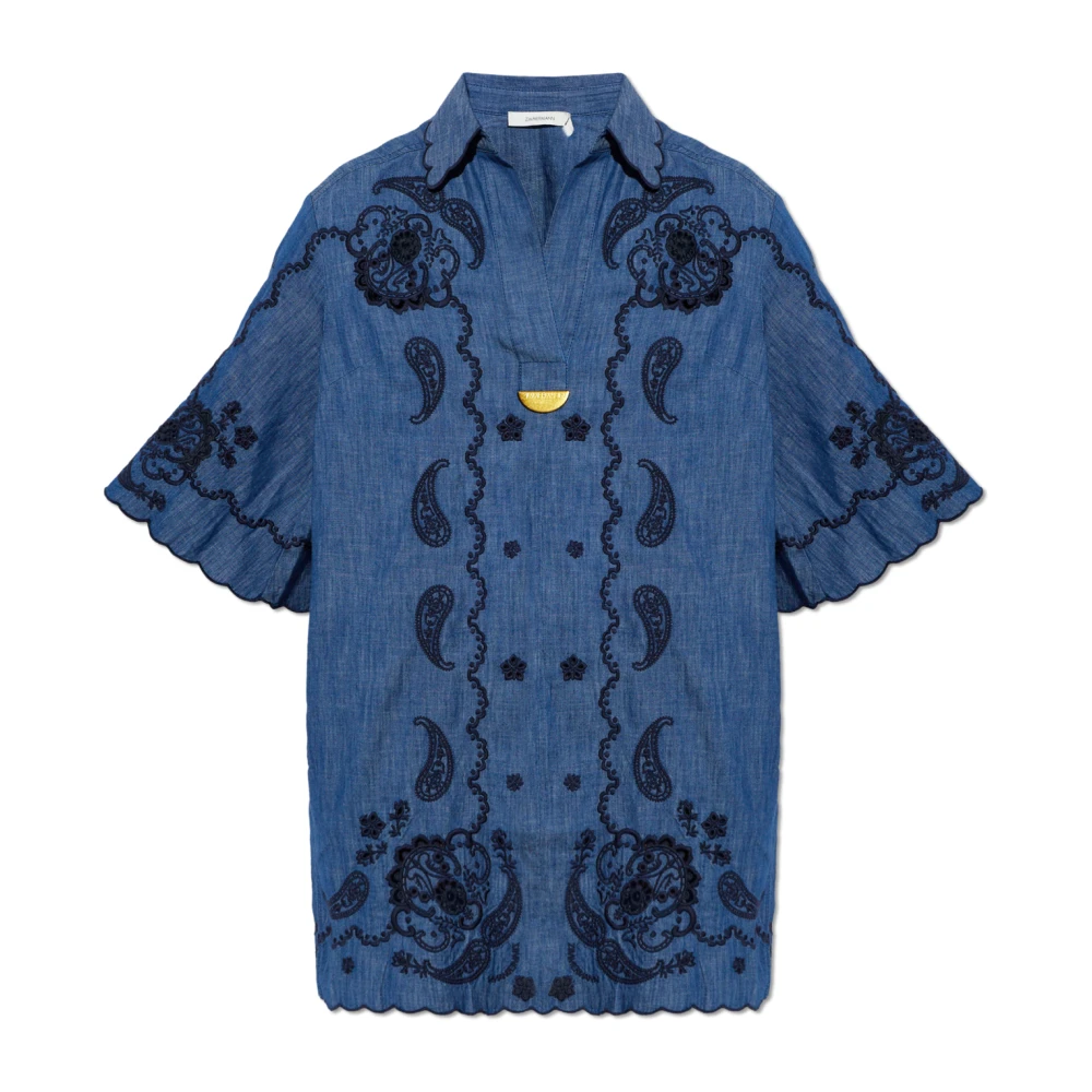 Zimmermann , Damen, Kleider, Blau, S