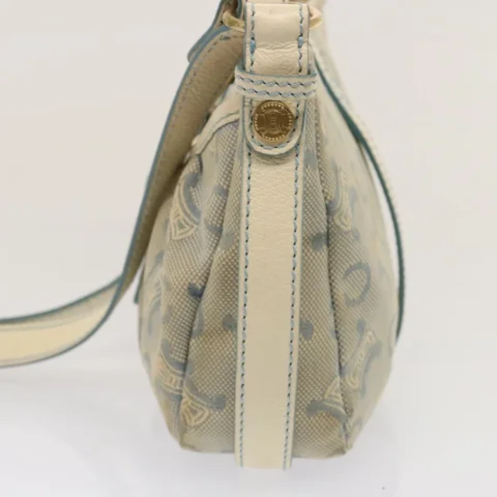 Celine Vintage Pre-owned Canvas shoulder-bags Blue Dames