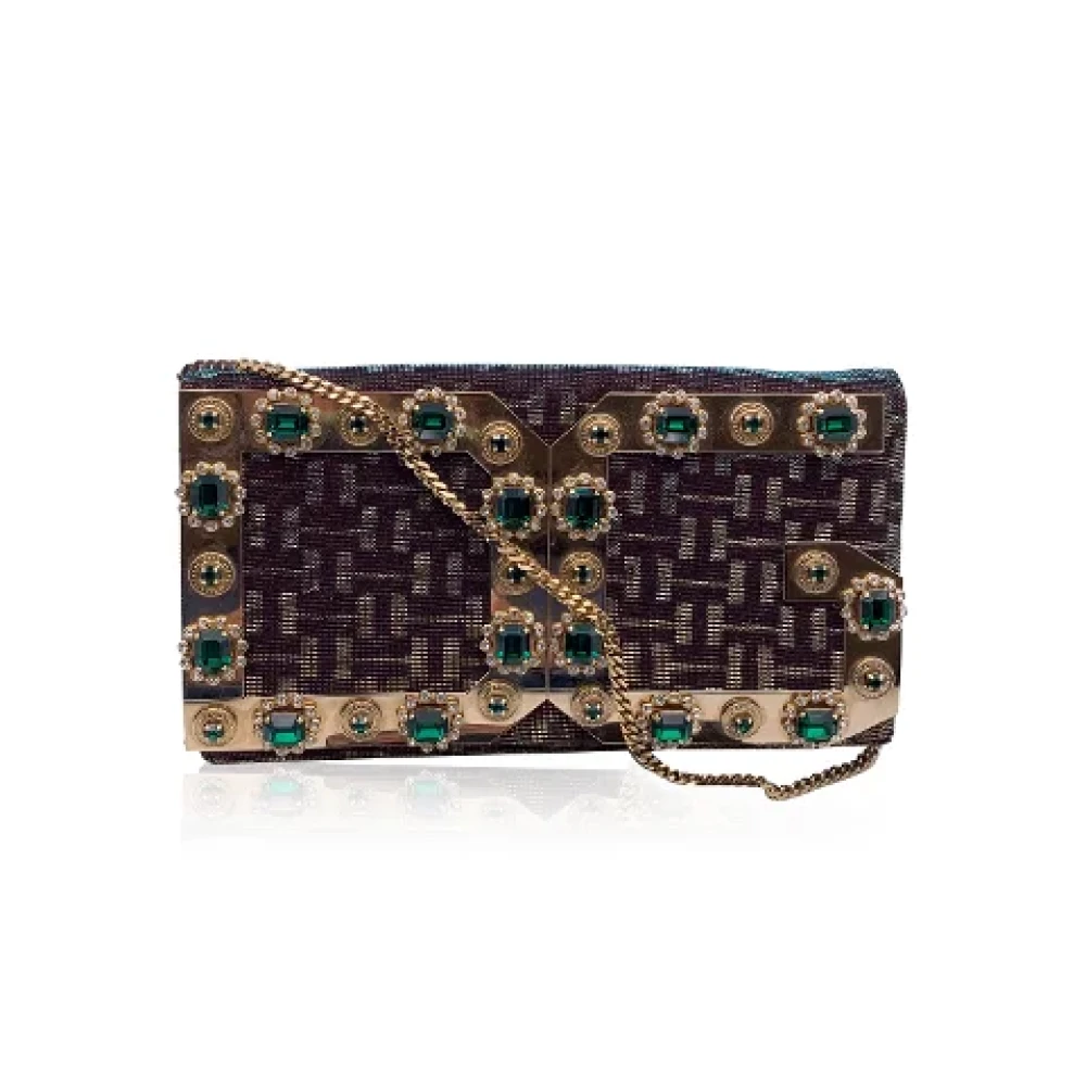 Dolce & Gabbana Pre-owned Canvas clutches Multicolor Dames