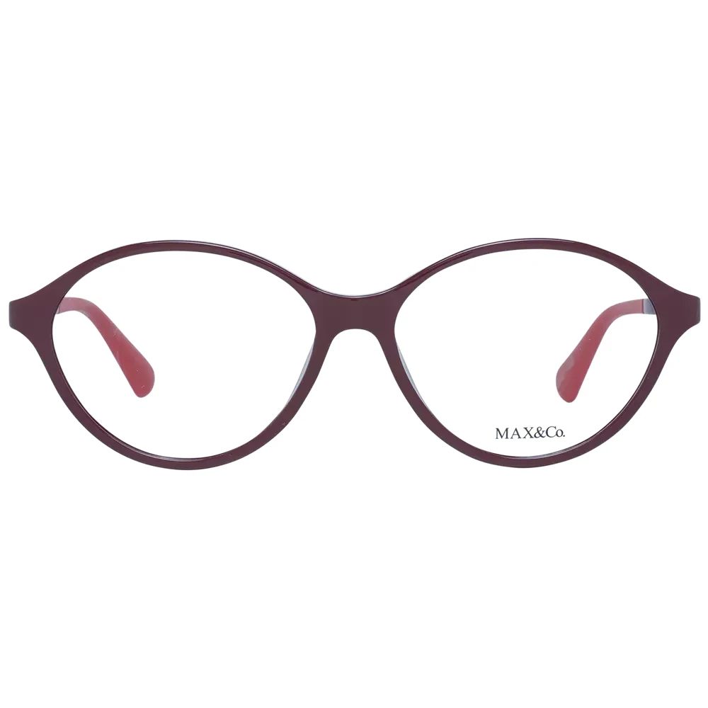 Max & Co Burgundy Dames Optische Frames Red Unisex