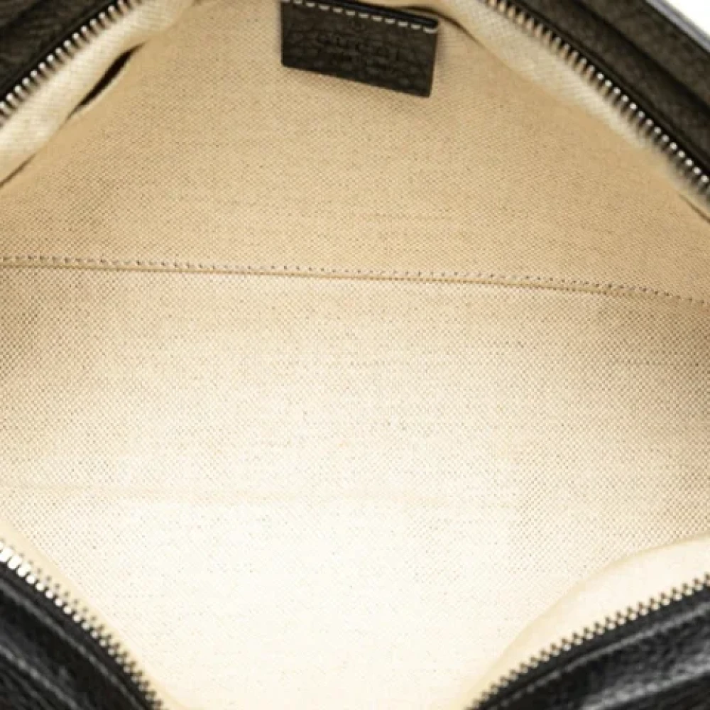 Gucci Vintage Pre-owned Leather crossbody-bags Black Dames