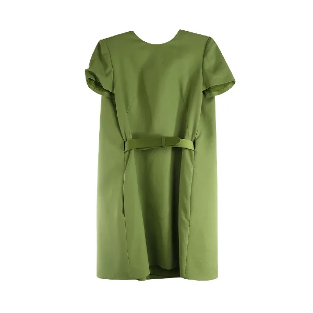 Alexander McQueen Pre-owned Wool dresses Green Dames