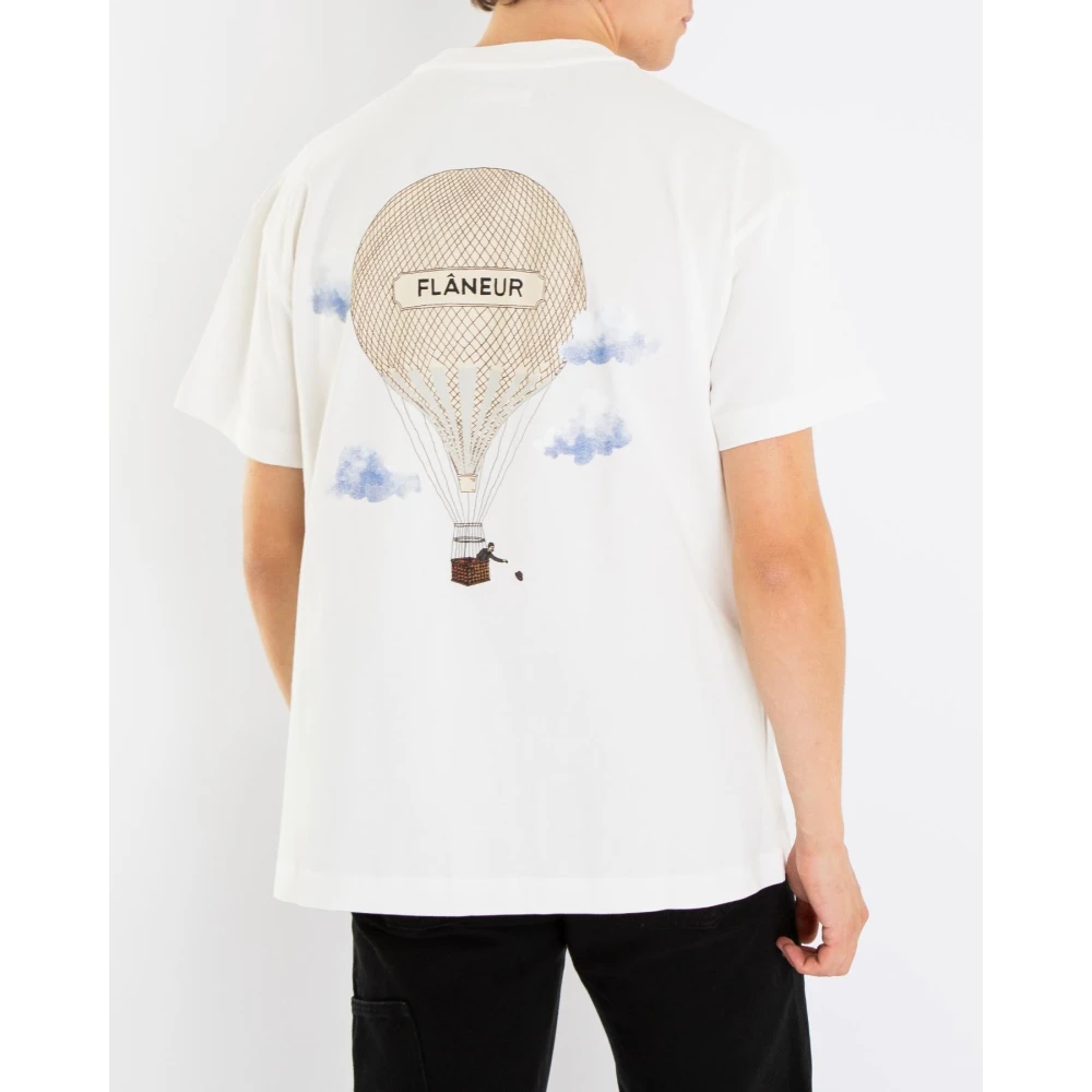 Flâneur Aéronautique White T-Shirt White Heren