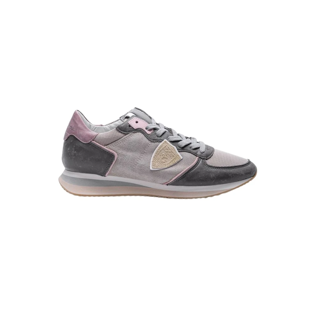 Philippe Model Tropez X Sneakers för kvinnor - Grå, Rosé och Beige Gray, Dam